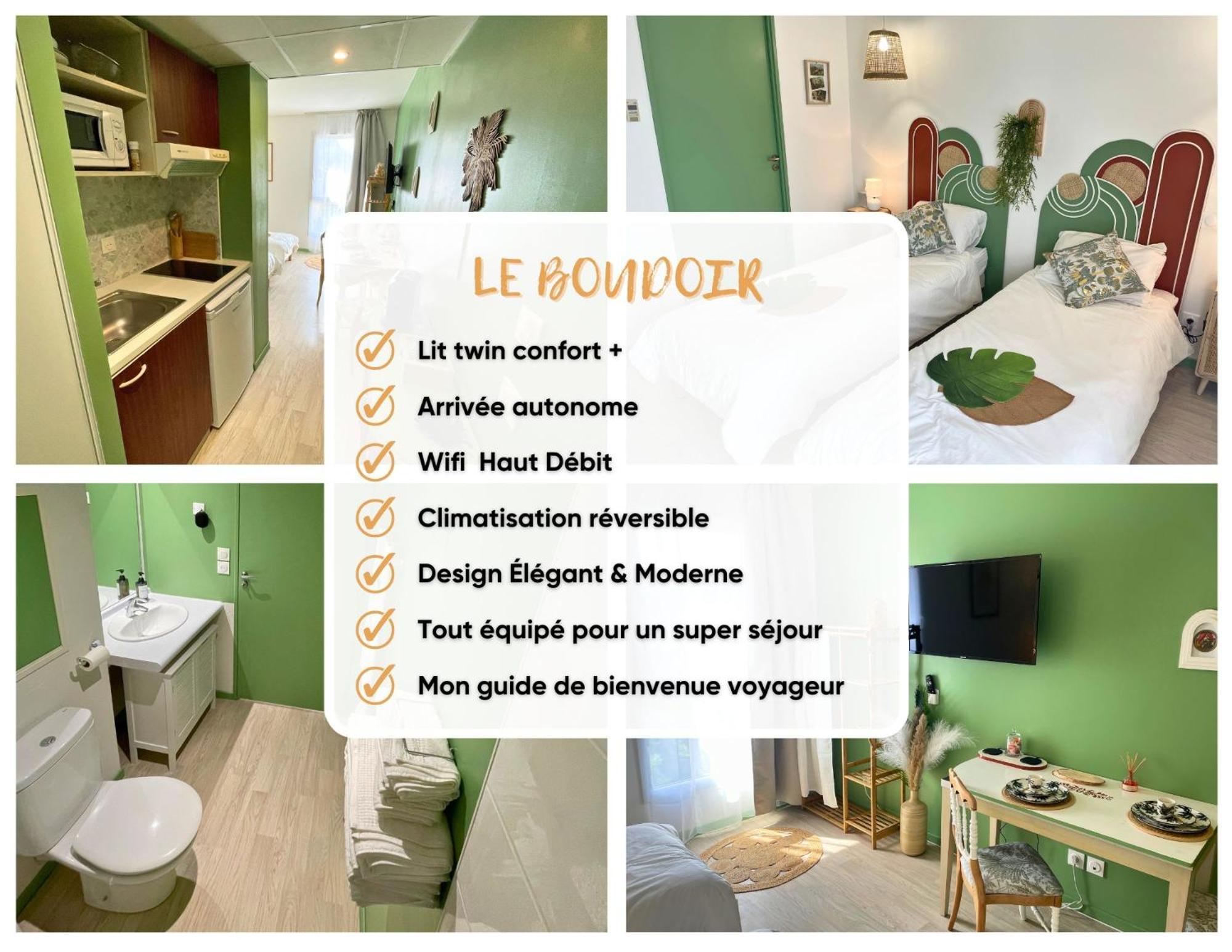 Apartmán Boudoir - Clim-Wifi-Twin-Gare Lurdy Exteriér fotografie