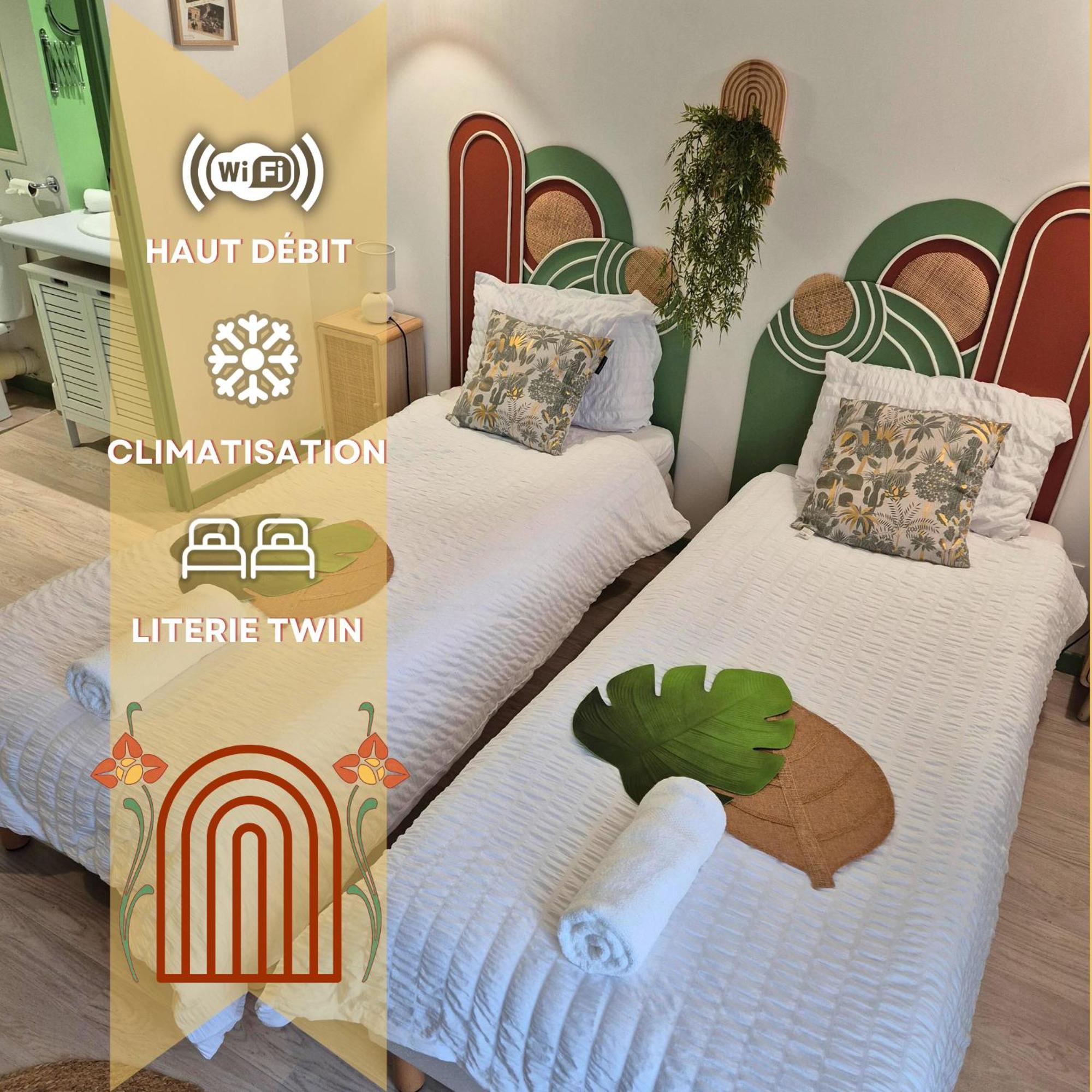 Apartmán Boudoir - Clim-Wifi-Twin-Gare Lurdy Exteriér fotografie